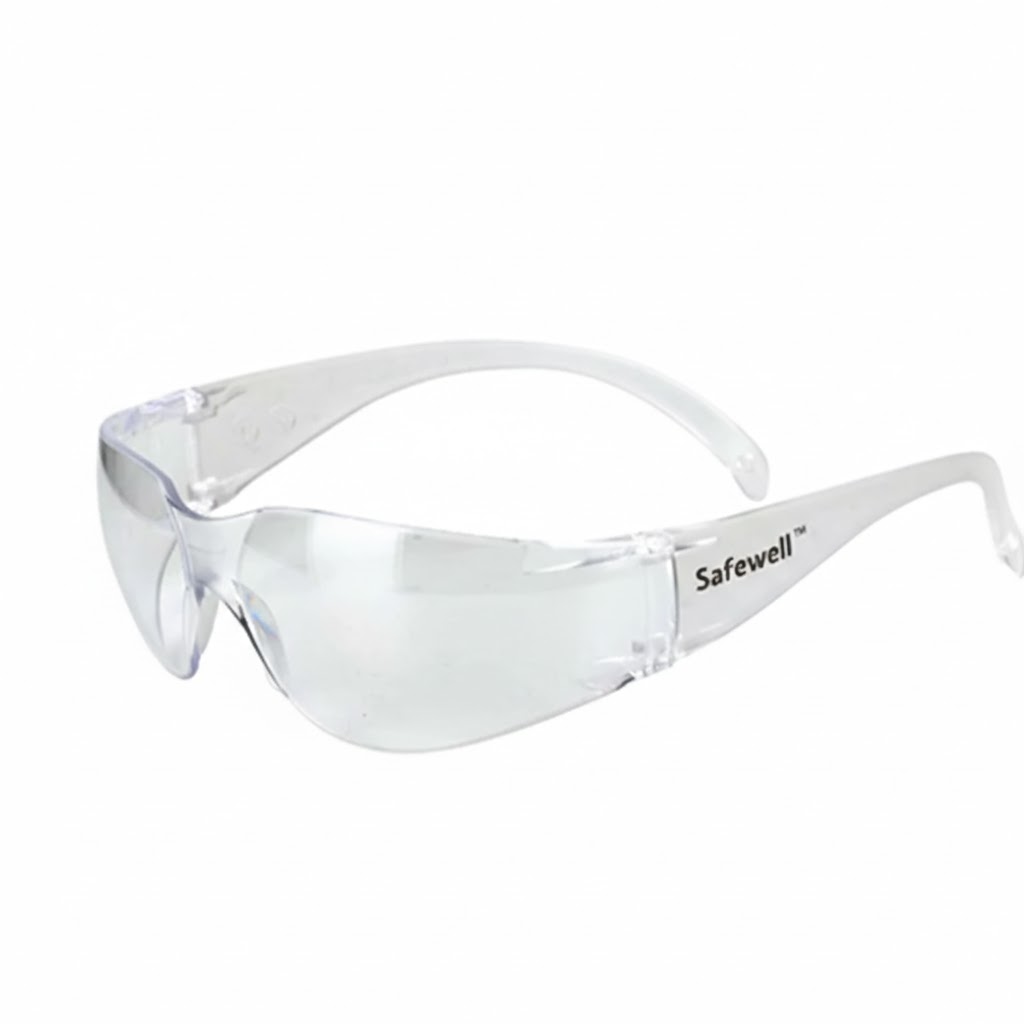 ASP -101 - Safety Goggles With Wrape Around Design(White)