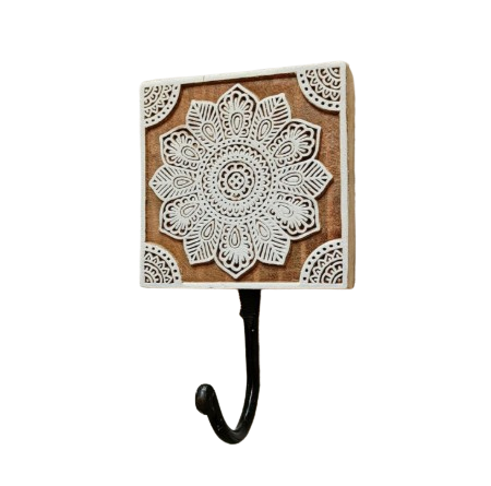 Indian Craft Wooden Decorative Hook Hanger