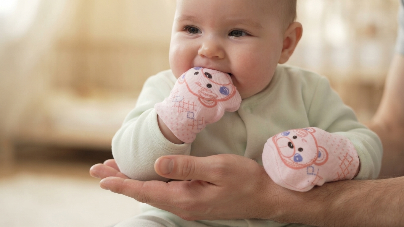 Booties Mittens Set