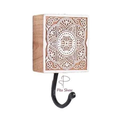 Indian Craft Wooden Decorative Hook Hanger