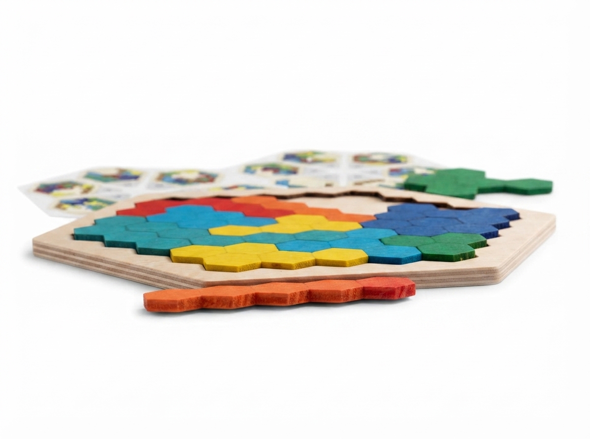 HEXAGON WOODEN PUZZLER