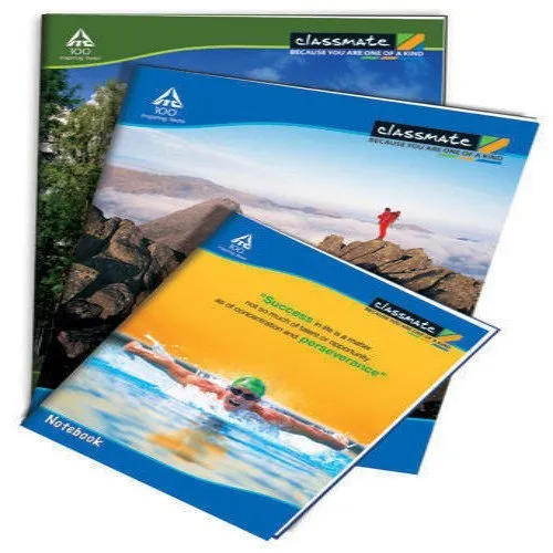 ITC Classmate long Note Book 160 Pages UNRULED (Hard)