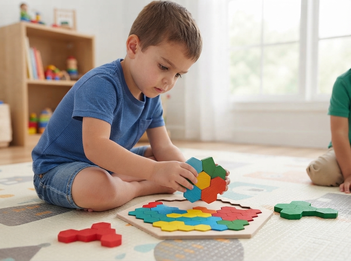 HEXAGON WOODEN PUZZLER