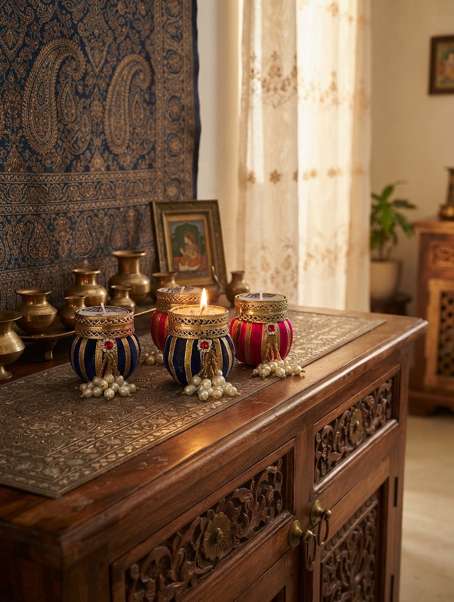 Beautiful Mutka Design Tea Light Candle Holder