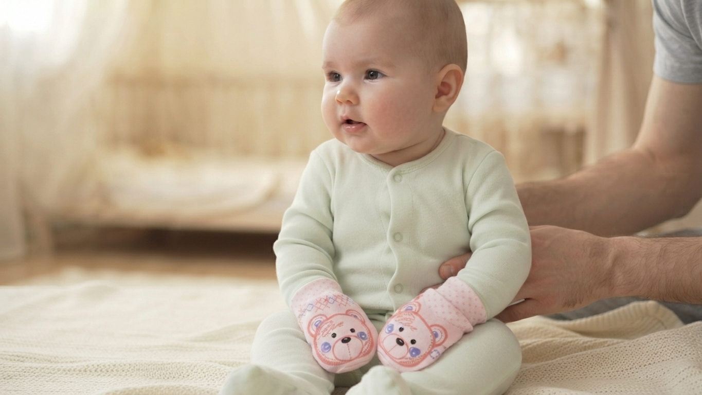 Booties Mittens Set