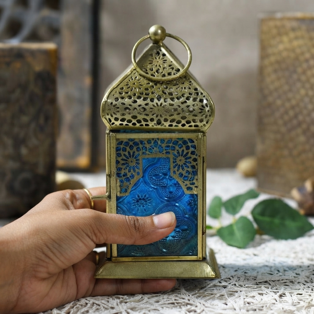 Metal Mandir Hanging Lantern