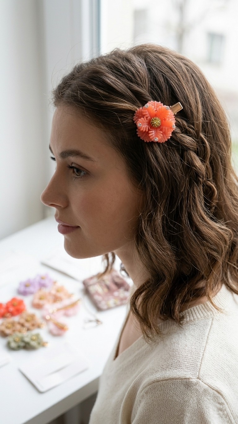 Flower Hair Clips
