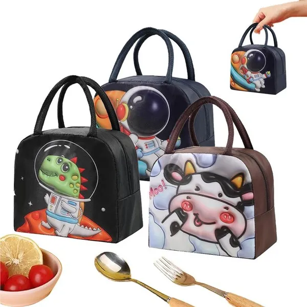 Cartoon Print Lunch Bag