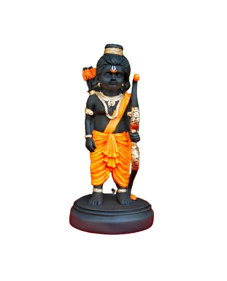 Handcrafted Resin Ram Lalla Murti For Table Top , Livin  g Room, Home & Office Decor