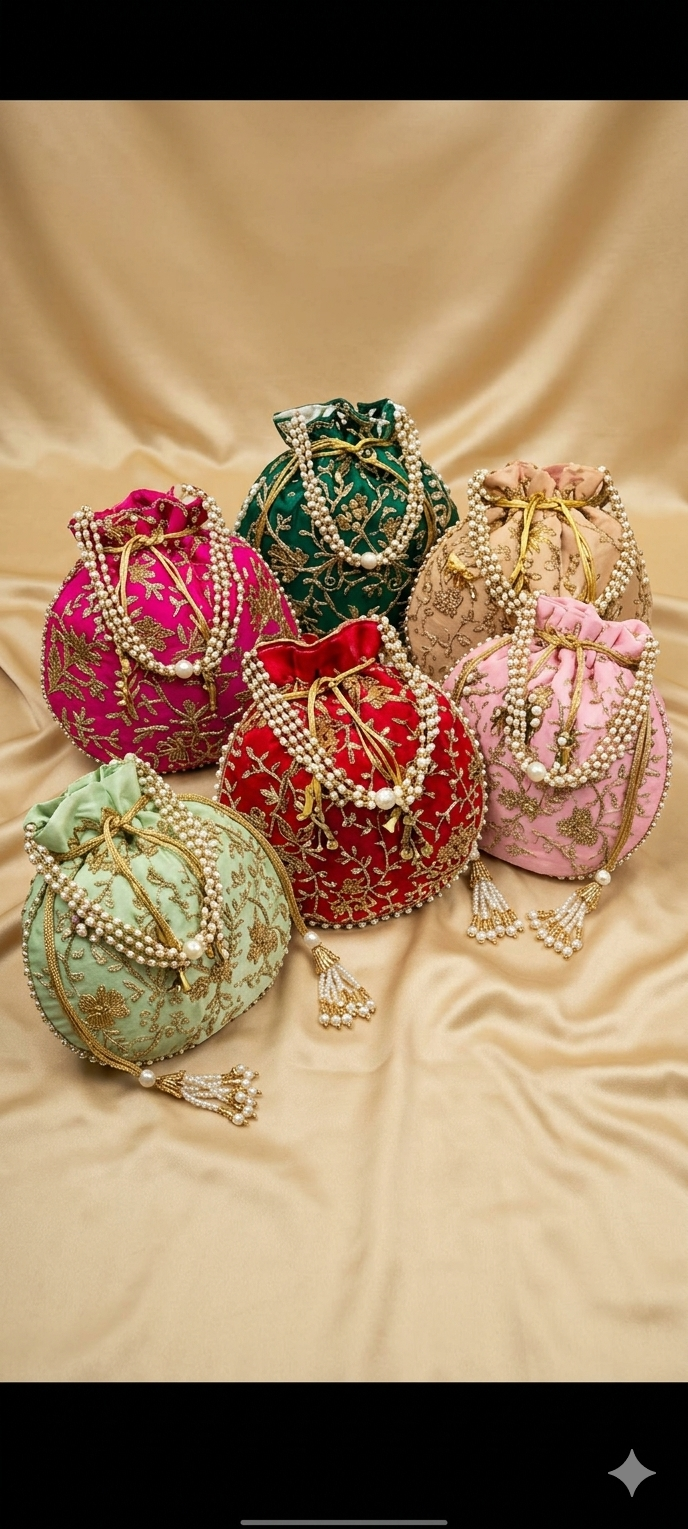 Double sided potli bag